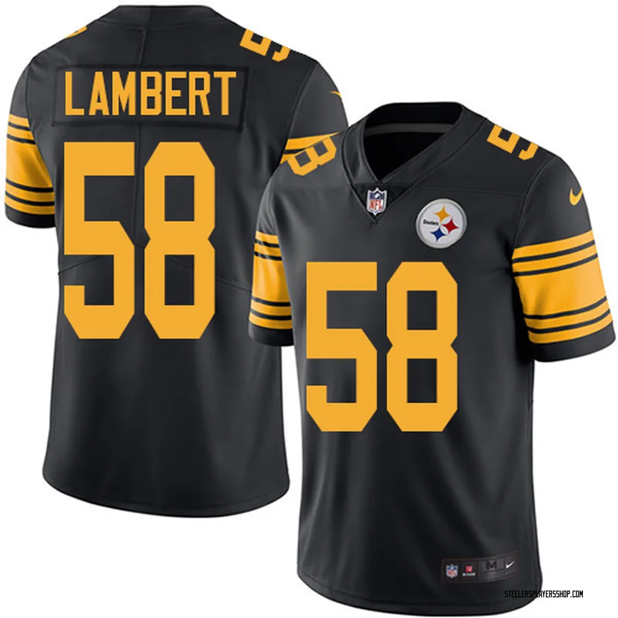 Jack Lambert Men's Pittsburgh Steelers Nike Color Rush Jersey Limited