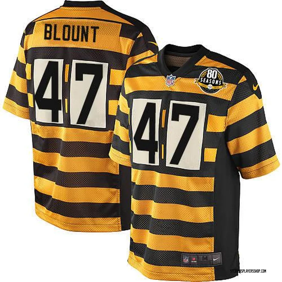Mel Blount Men's Pittsburgh Steelers Nike Alternate 80TH 
